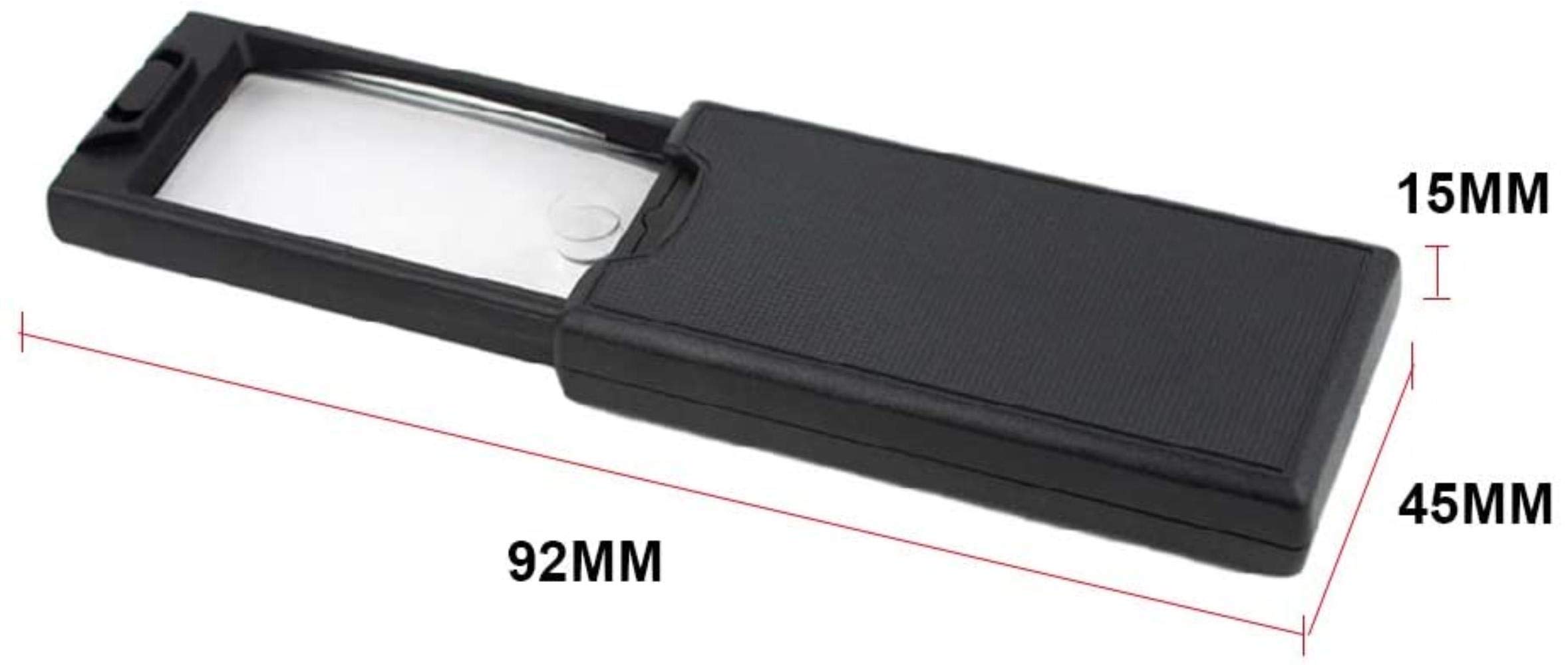 MRKU Lente di ingrandimento Estraibile Multiuso con cassetto, Due Lenti e Tre luci a LED Lente di ingrandimento
