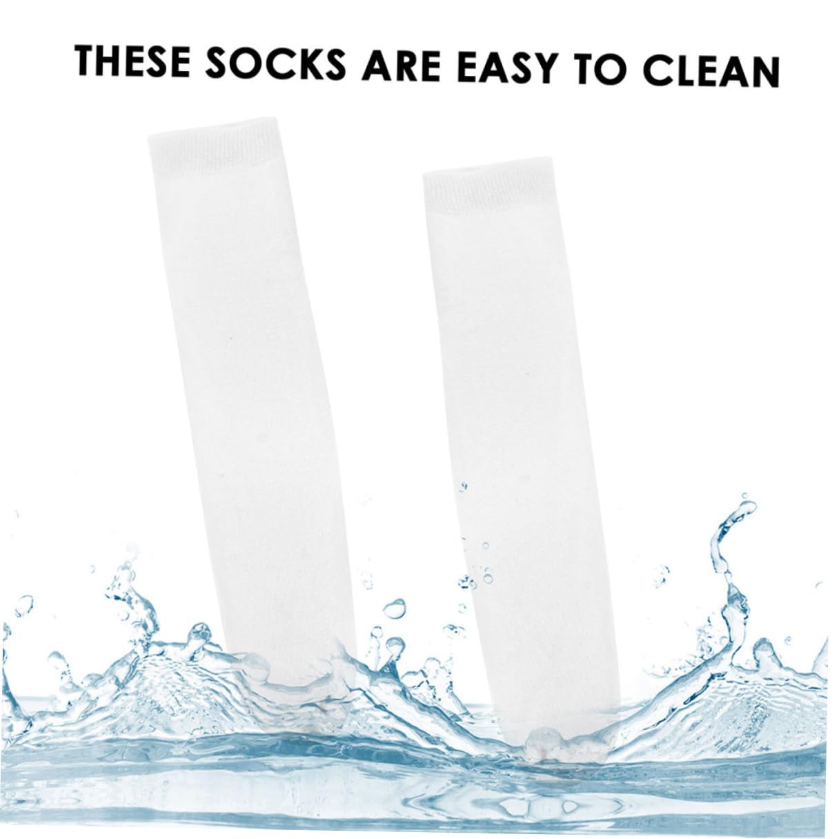 Housoutil 18 Paires Chaussettes Sublimation Blanches Chaussettes Vierges Sport Respirantes et Imprimables Thermique DIY