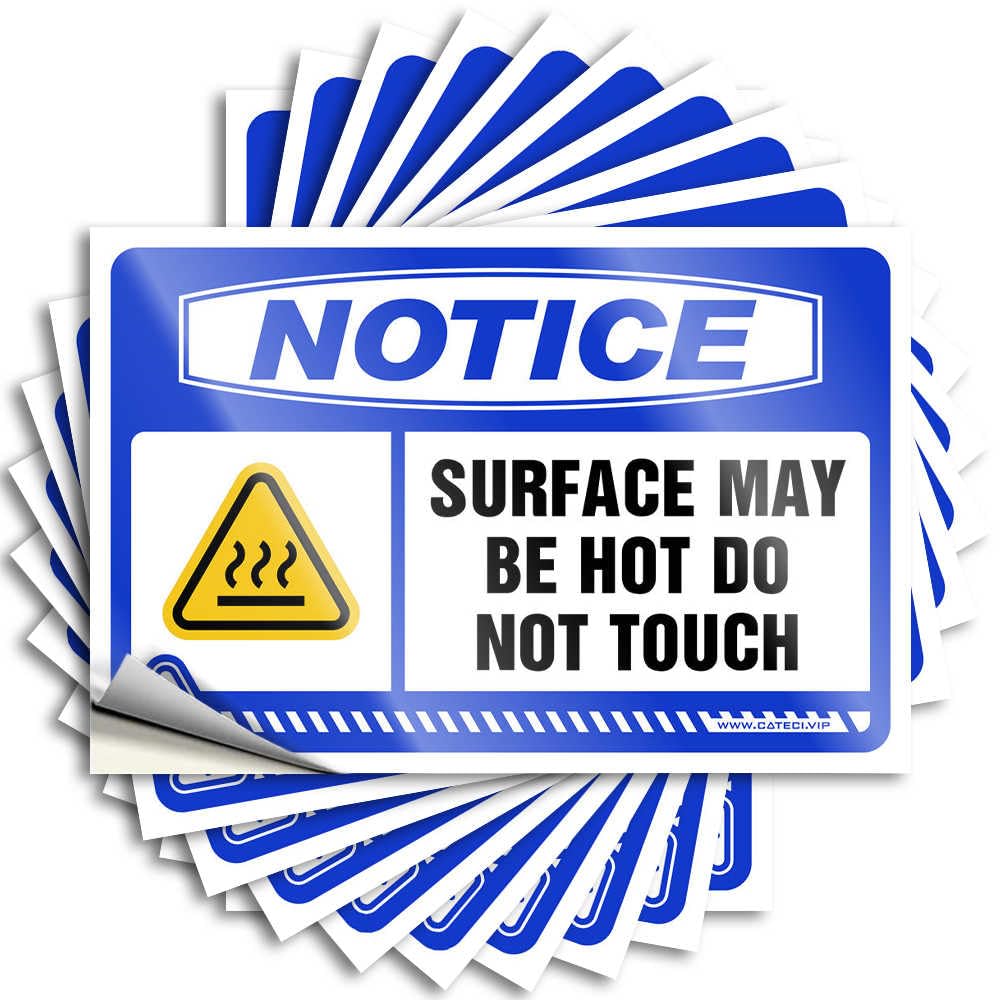 Tattoo Encouraging Outside Decorations for Porch Wall Notice Surface May Be Hot Do Not Touch - No Residue Decals for Billiard(12X18CM)
