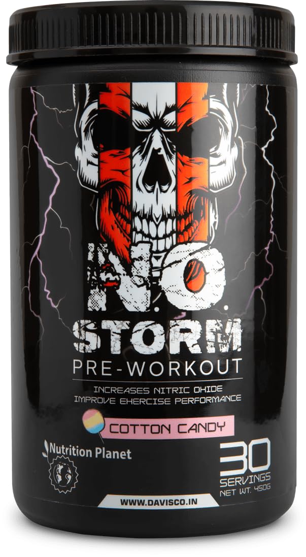 Nutrition Planet NO Storm Pre Workout (450g - Cotton Candy, 30 Servings)
