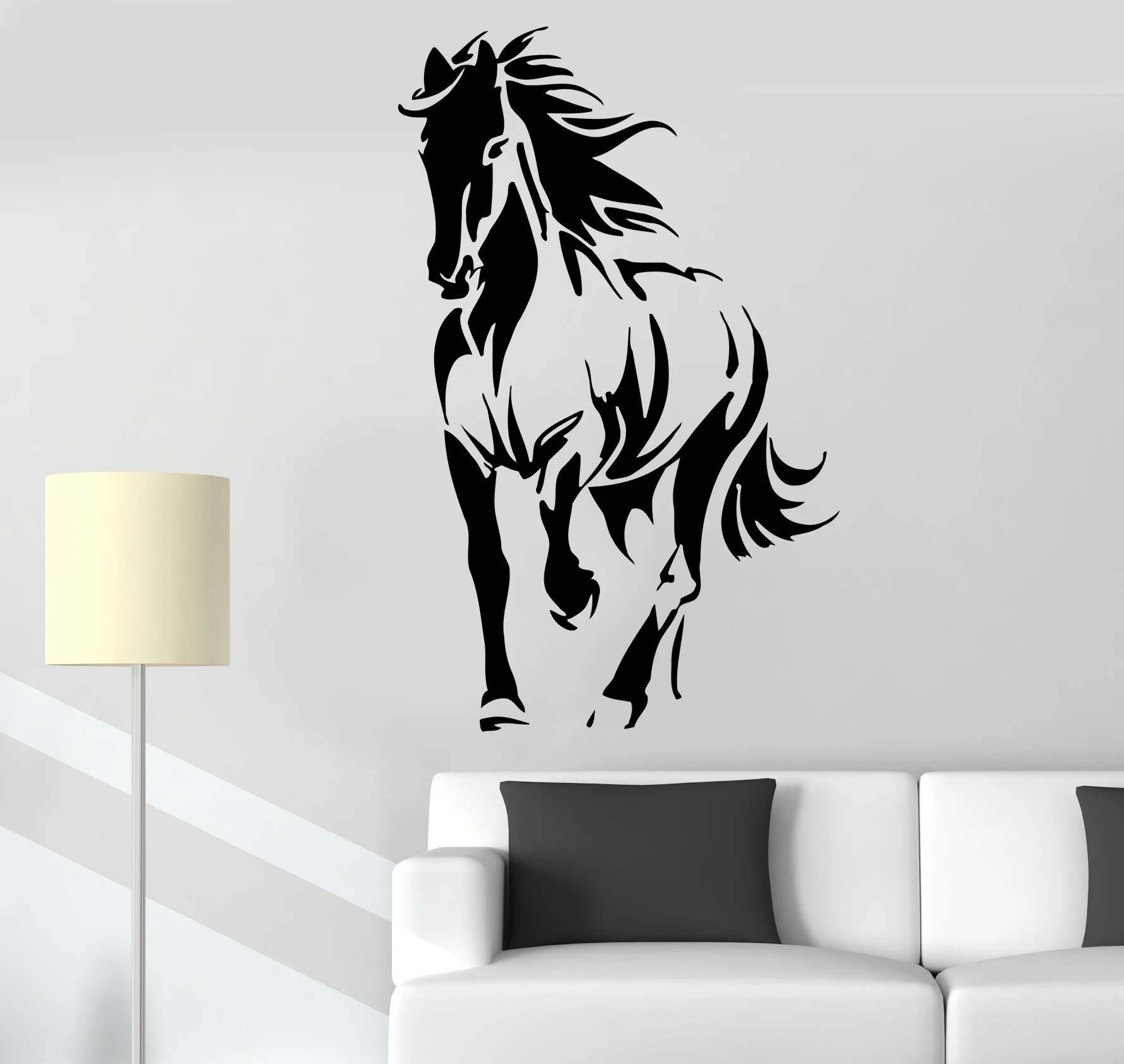 VVWV Horse Animal Wall Stickers Kids Room Living Room Home Decoration Bedroom Grooming Saloon L X H 50 X 82 Cms-image-20