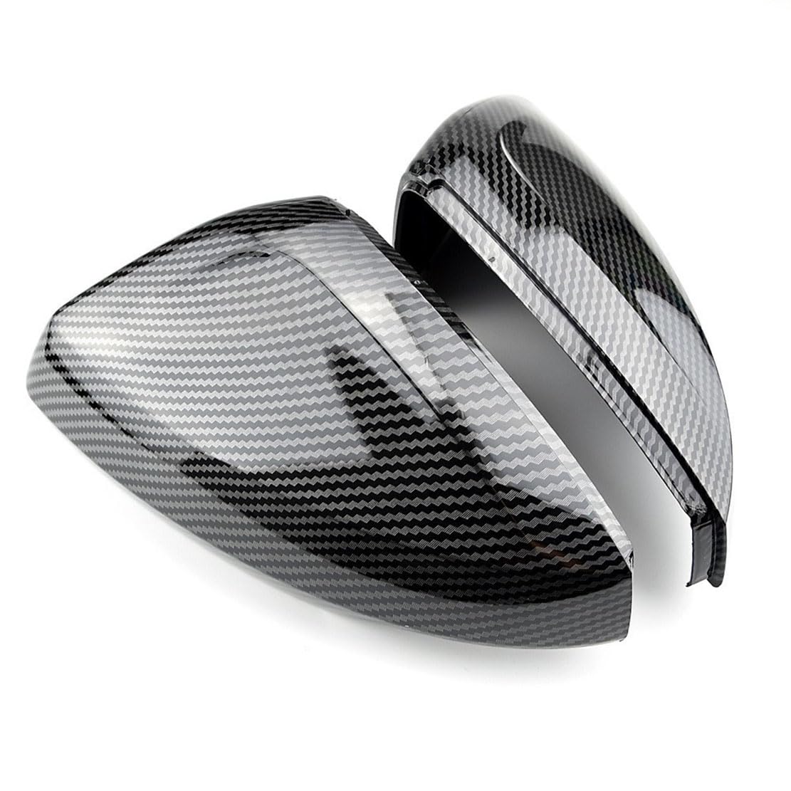MSMDG Car wing mirror cover,Compatible with Volkswagen Polo AW BZ 2017–2023,Auto Parts,carbon fibre