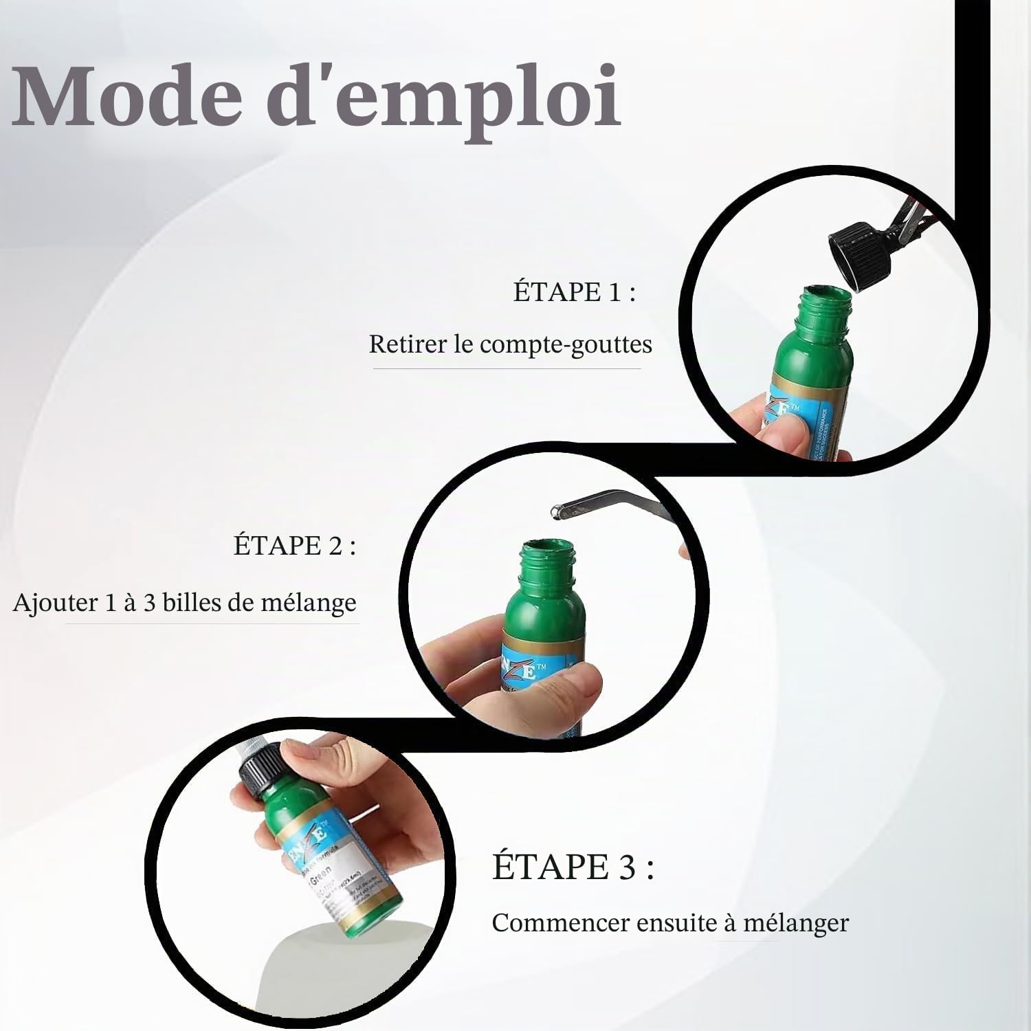 ABEST Mini Vortex Mixeur, mélangeur peinture pour salons de manucure, peintres et bricoleurs, 5200RPM agitateur de peinture de laboratoire Vortex avec fonction tactile(gris)
