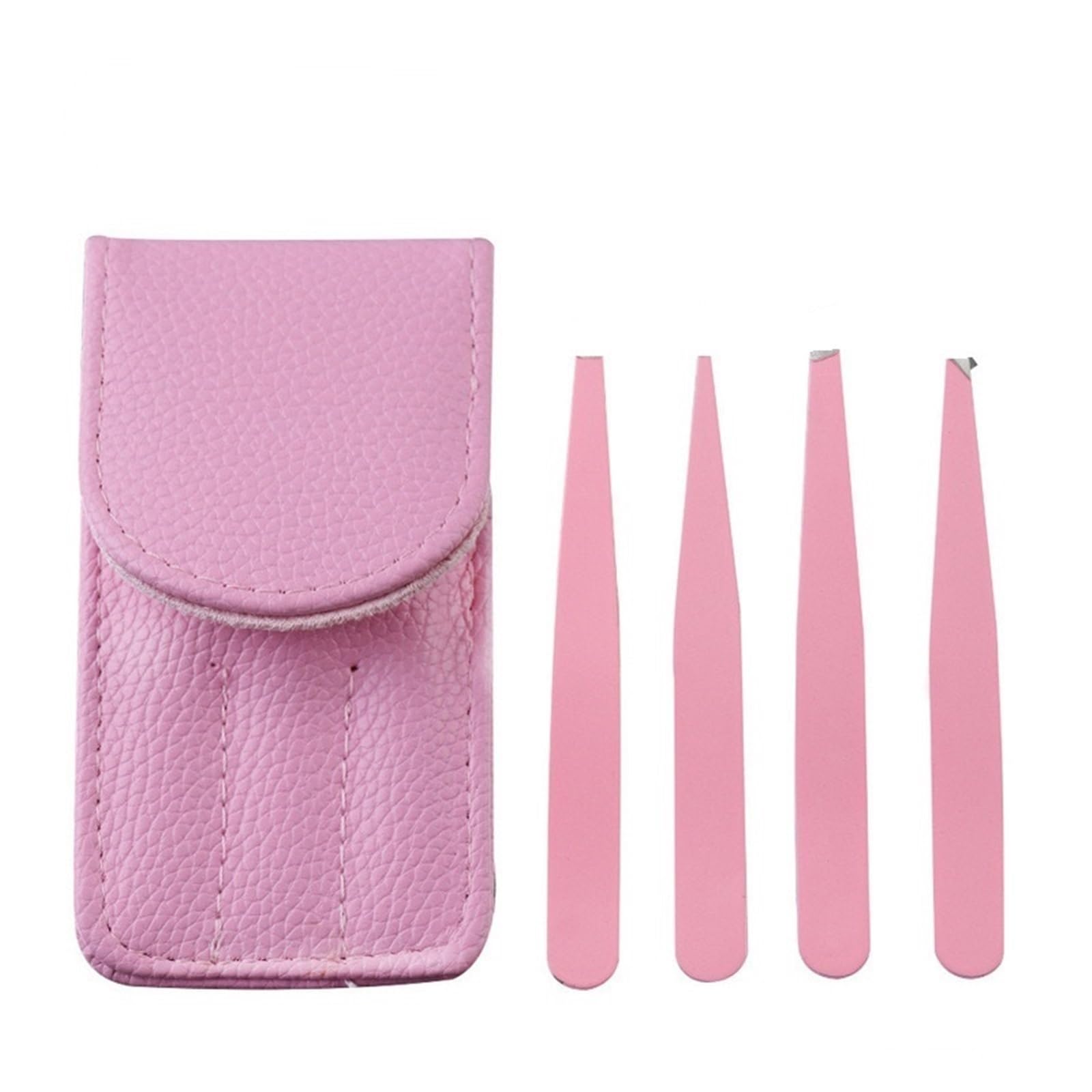 JINGYAN Pęsety Professional Eyebrow Tweezers Hair Removal Clip Makeup Sets Eyelash Extension Beauty(Pink)