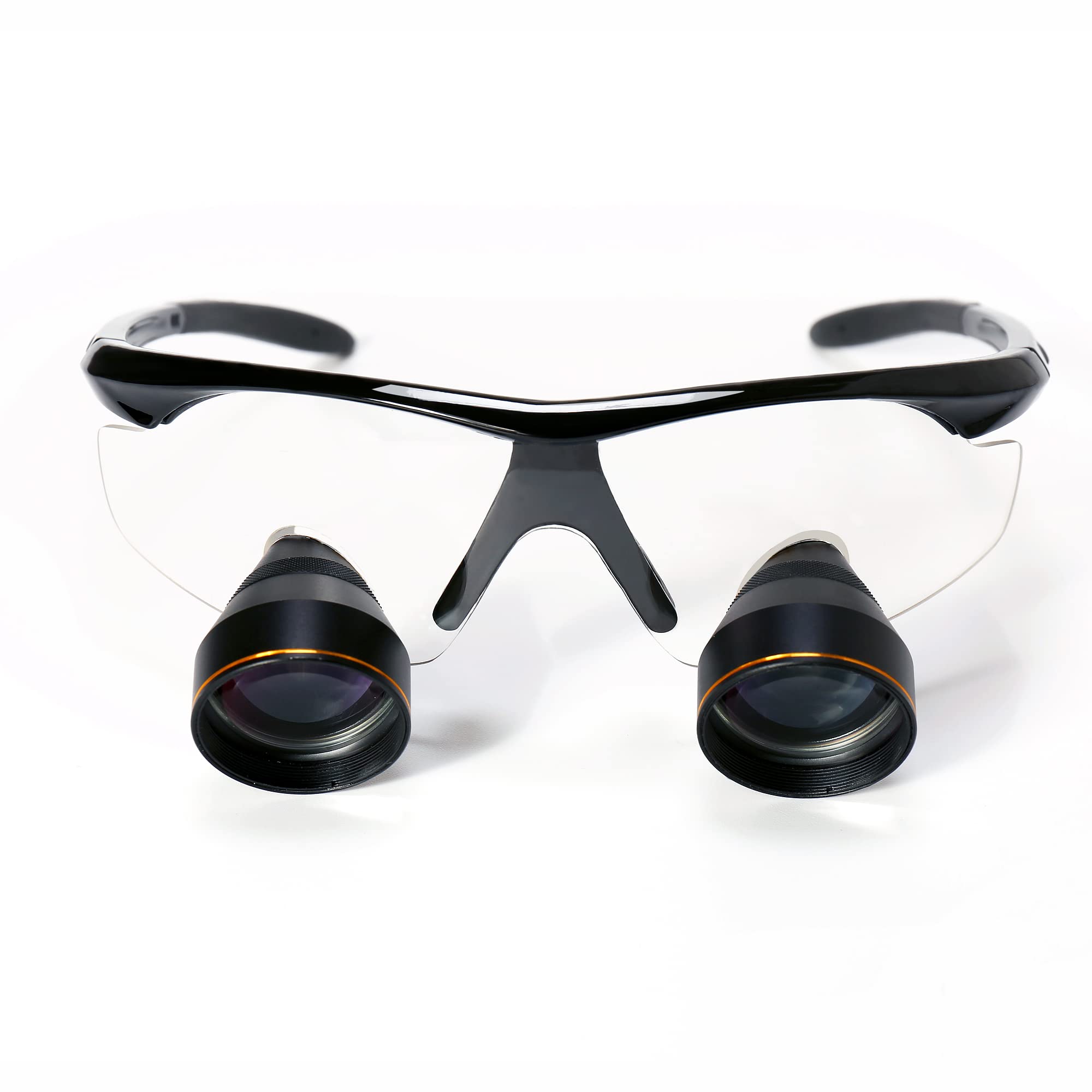 Mikroskop Groß Fov 2.5x. Binokulare Brillenblätter, Lupe, Lupe 30-50 cm lange Arbeitsabstand(Nero,Pupil Distance 60mm)