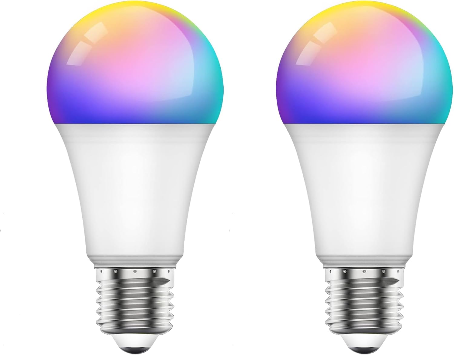 Sky-Touch Smart Light Bulb, Multi Color Changing Dimmable Smart Wifi And Bluetooth Compatible With Alexa And Google Home Assistant, 10W (Pack of 2) Sky-Touch Smart Light Bulb, Multi Color Changing Dimmable Smart Wifi And Bluetooth Compatible With Alexa And Google Home Assistant, 10W (Pack of 2)