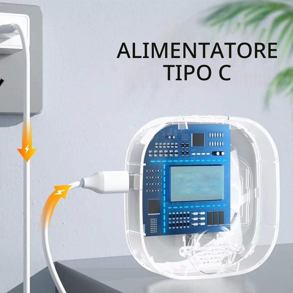 VOCA Smart WiFi Wireless SOS Pager, Pulsante di chiamata e Orologio – Pulsante di panico e Allarme di emergenza per anziani, pazienti e disabili | WiFi 2.4G | Include ricevitore, pulsante di chiamata