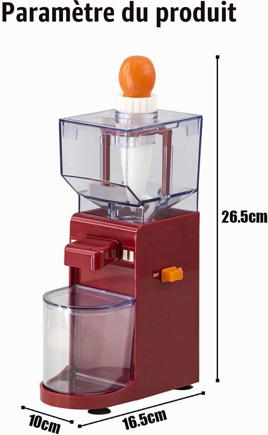 Générique Machine à Beurre de Cacahuète Électrique 500ML, Broyeur Café Grains et Noix, Moulin à Graines de Lin, Robot Multifonction Cuisine Compact et Facile à NettoyerRed,One Size