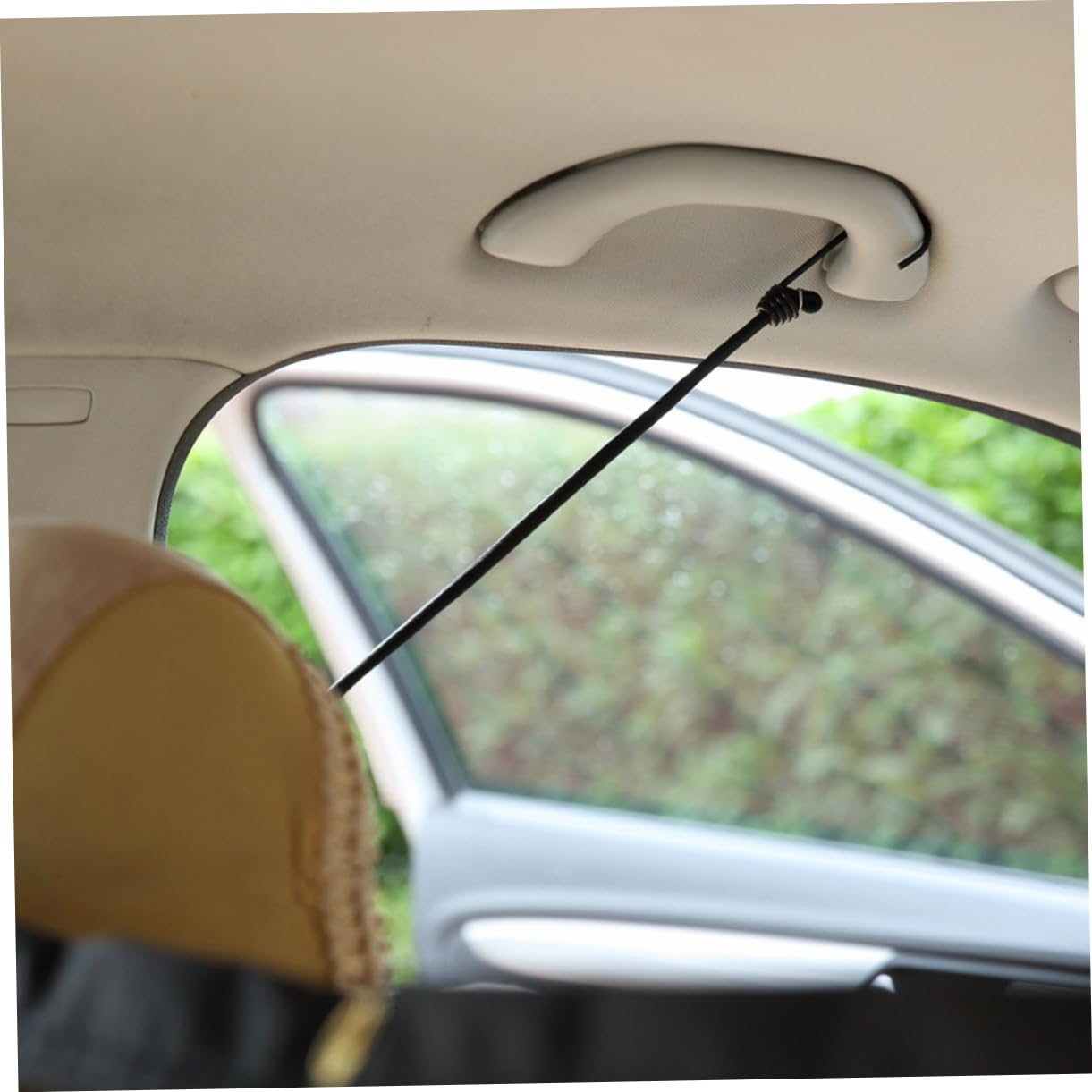 Garneck Dog Safety Fence Pet Mesh Barrier Car Separation Net Easy to Set up for Pet Travel