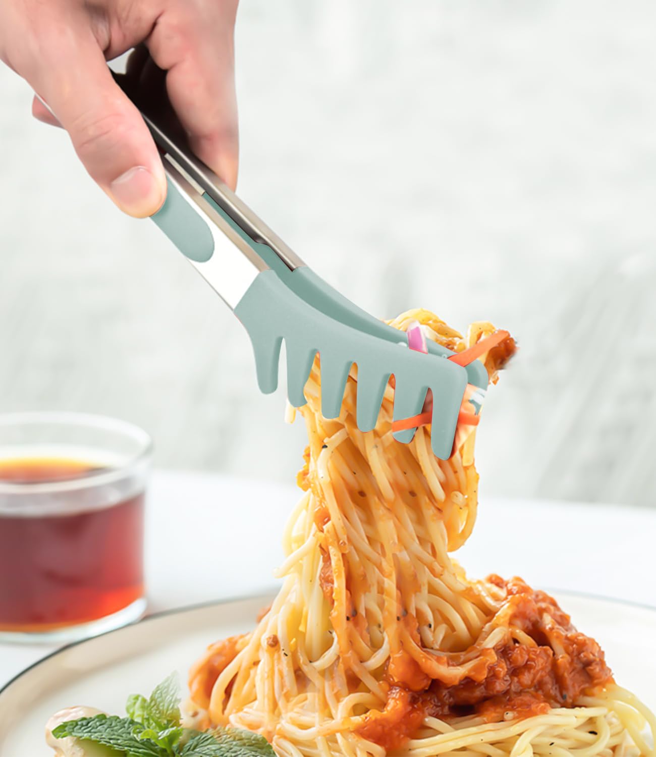 Set Pinze Da Cucina In Acciaio Inox - 3 Pezzi - Con Punta In Silicone - Per Grigliate E Pasta