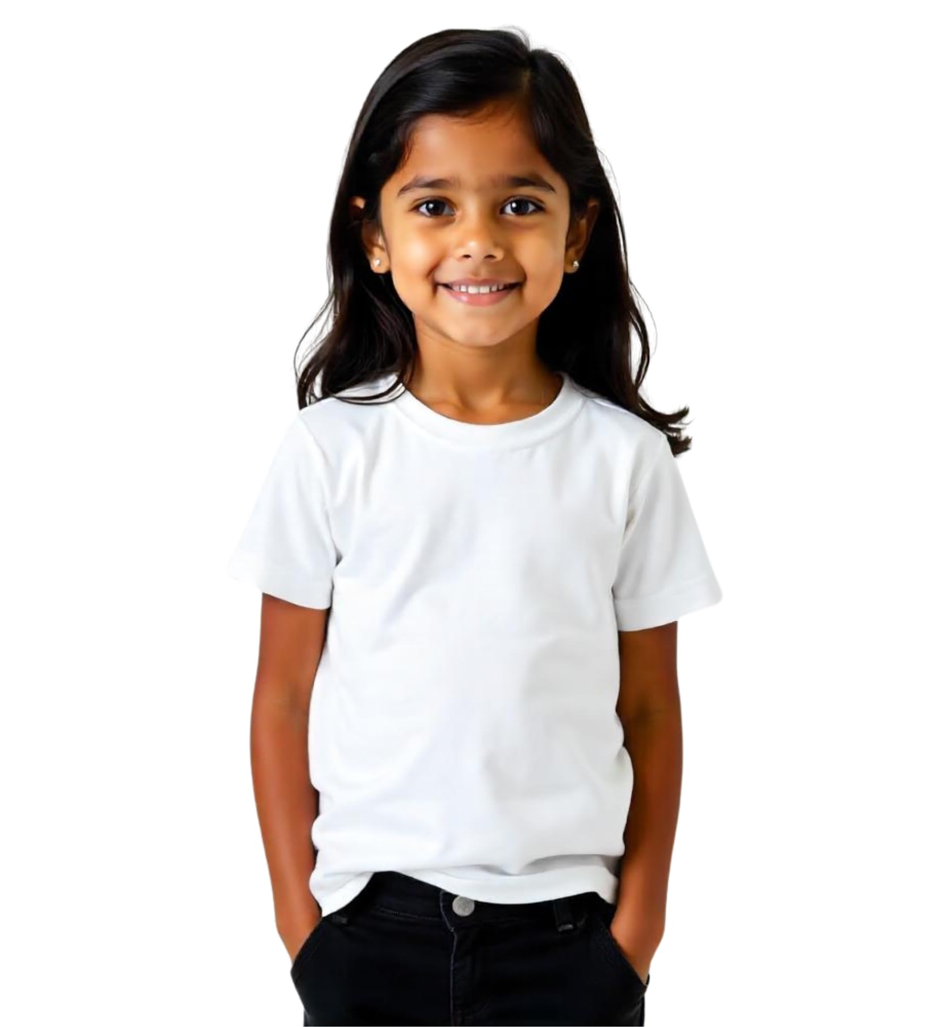 Hangout Hub|Girls Solid Tshirt|Breathable
