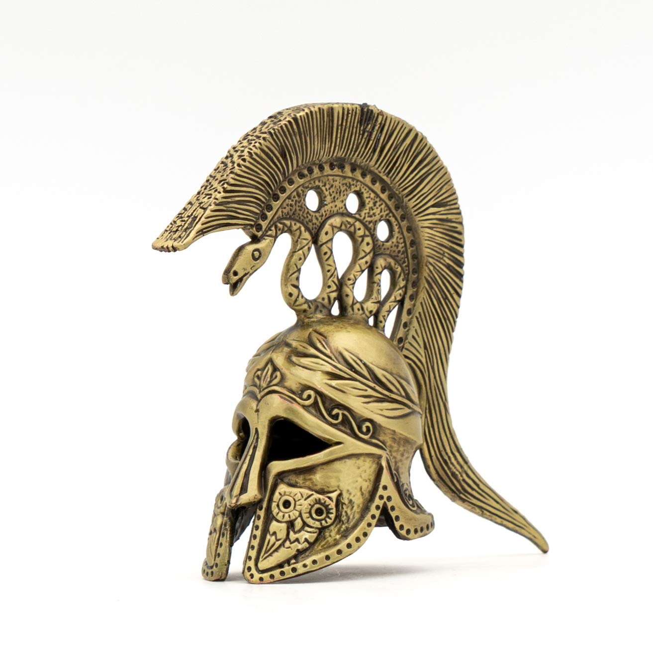 HelceeHandmade Bronze Greek Athenian Helmet 3.5" Tall