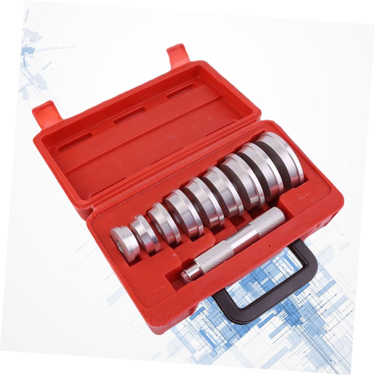 iplusmile Extractor de Cojinetes de Aluminio 10 Piezas 9 Discos