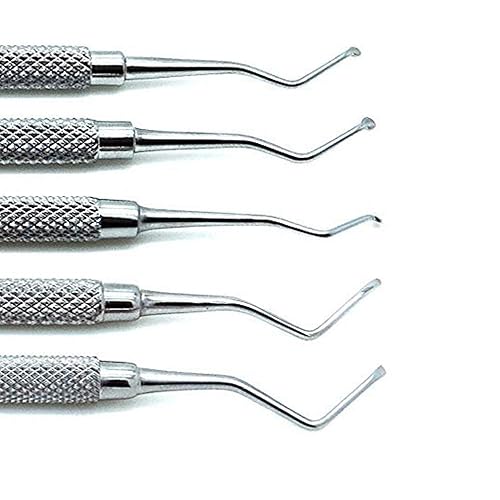 Miniatura 4 de 5 cucharas de excavadora dental superior de 0.047 in, 0.055 in, 0.071 in, 0.079 in, 0.098 in instrumento