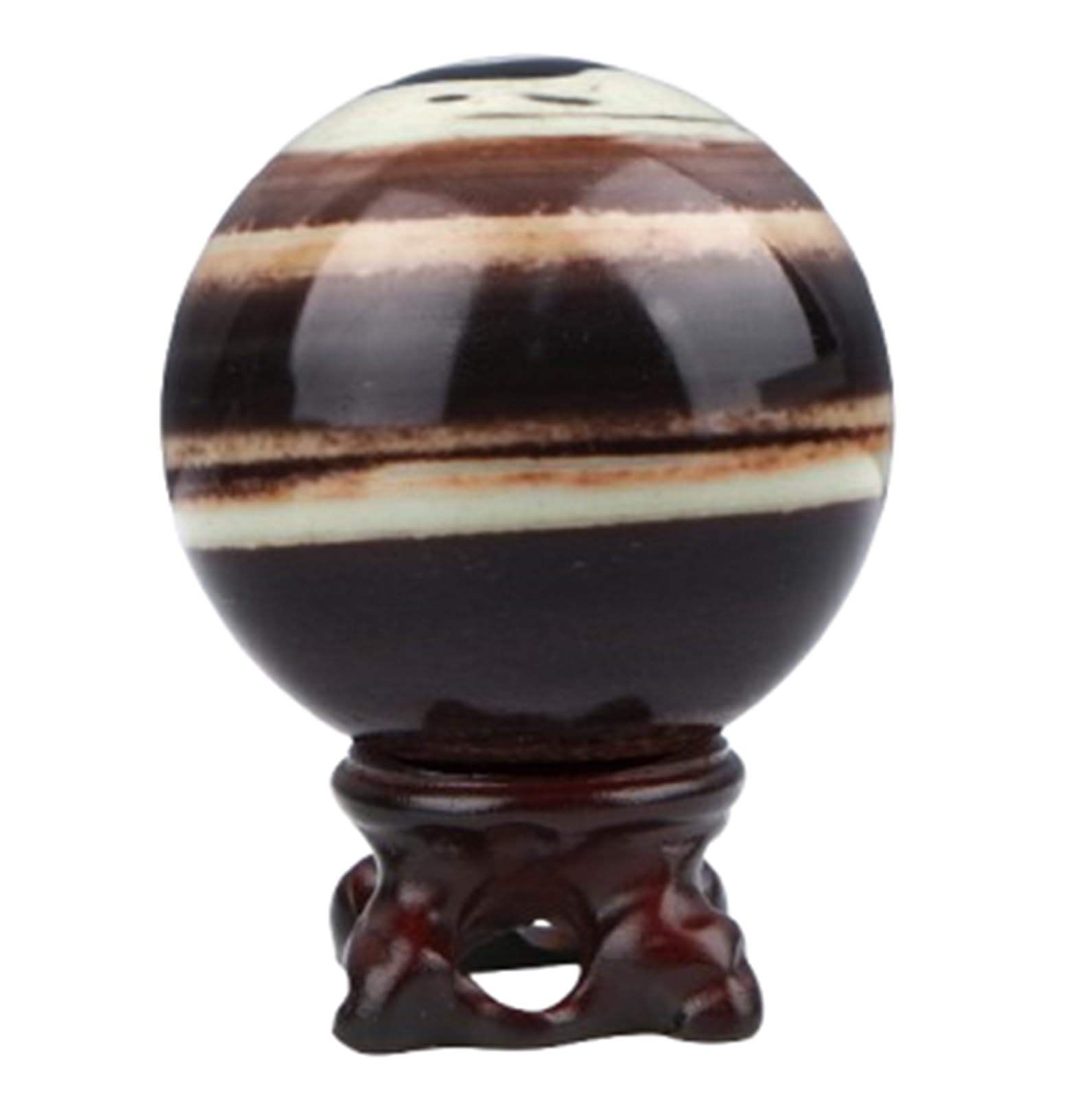 AUOQKQUT Polished Crystal Sphere Ornament Purple Robe Jade Ball Home Orb Decor Crafts for Witchcraft Balancing,60~70mm