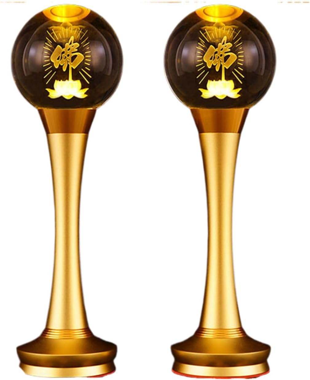 Statue Home and Office Decor for Success and Fortune 2024新款充电水晶莲花灯七彩佛前供灯LED家用观音菩萨佛像 Guanyin Bodhisattva Decorations for Home 长明神台灯 Portable Desk Lamp, Q-1715