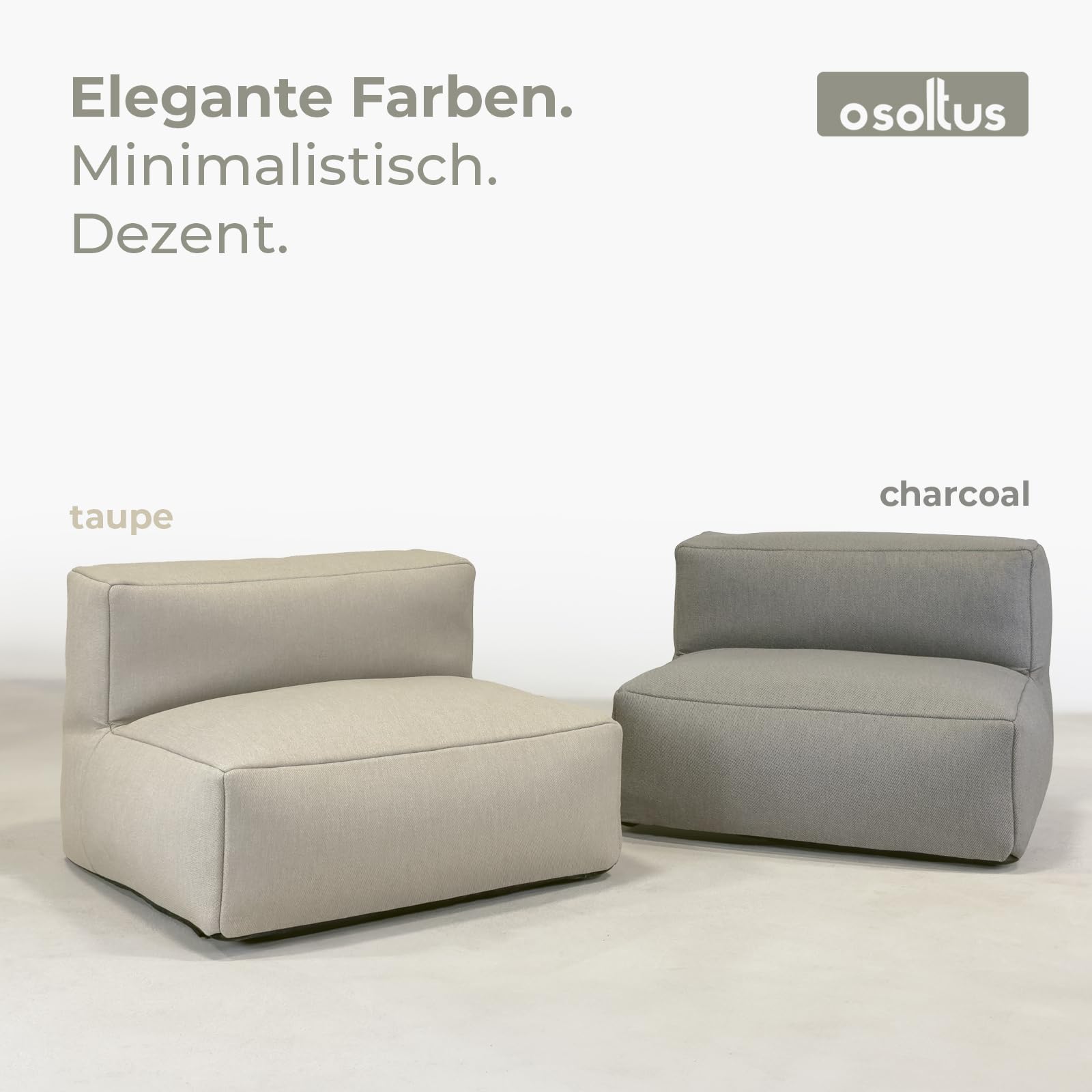 osoltus Premium Modular Lounge Lotta Axroma Olefin Taupe beige