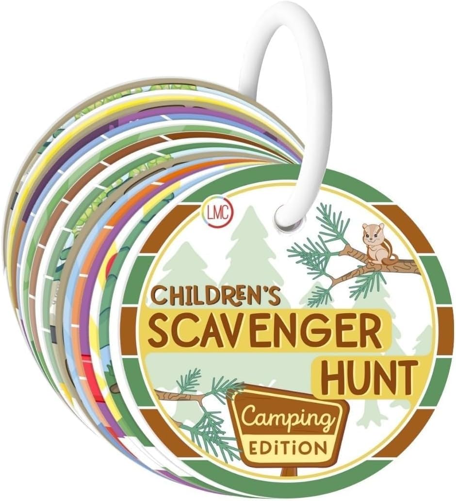 Children's Scavenger Hunt | Toddler Activities | Games for 2, 3 Year Old's & Up | Kids Educational Scavenger Hunt Cards (Camping Edition)