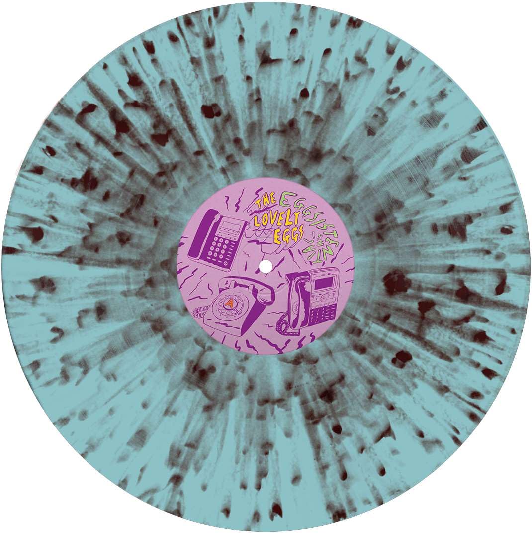 The LOVELY EGGS LP Eggsistentialism BLUE SPLATTER VINYL Limited Edn MAILS SAME D