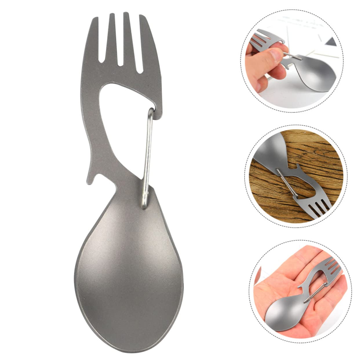 Kisangel 5pezzi Spork Utensile Apribottiglie Escursioni e Picnic Per Attività Outdoor