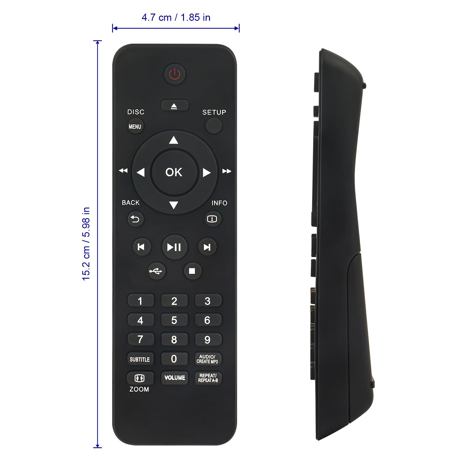 Telecomando di ricambio per PHILIPS DVP620VR, DVD/BD