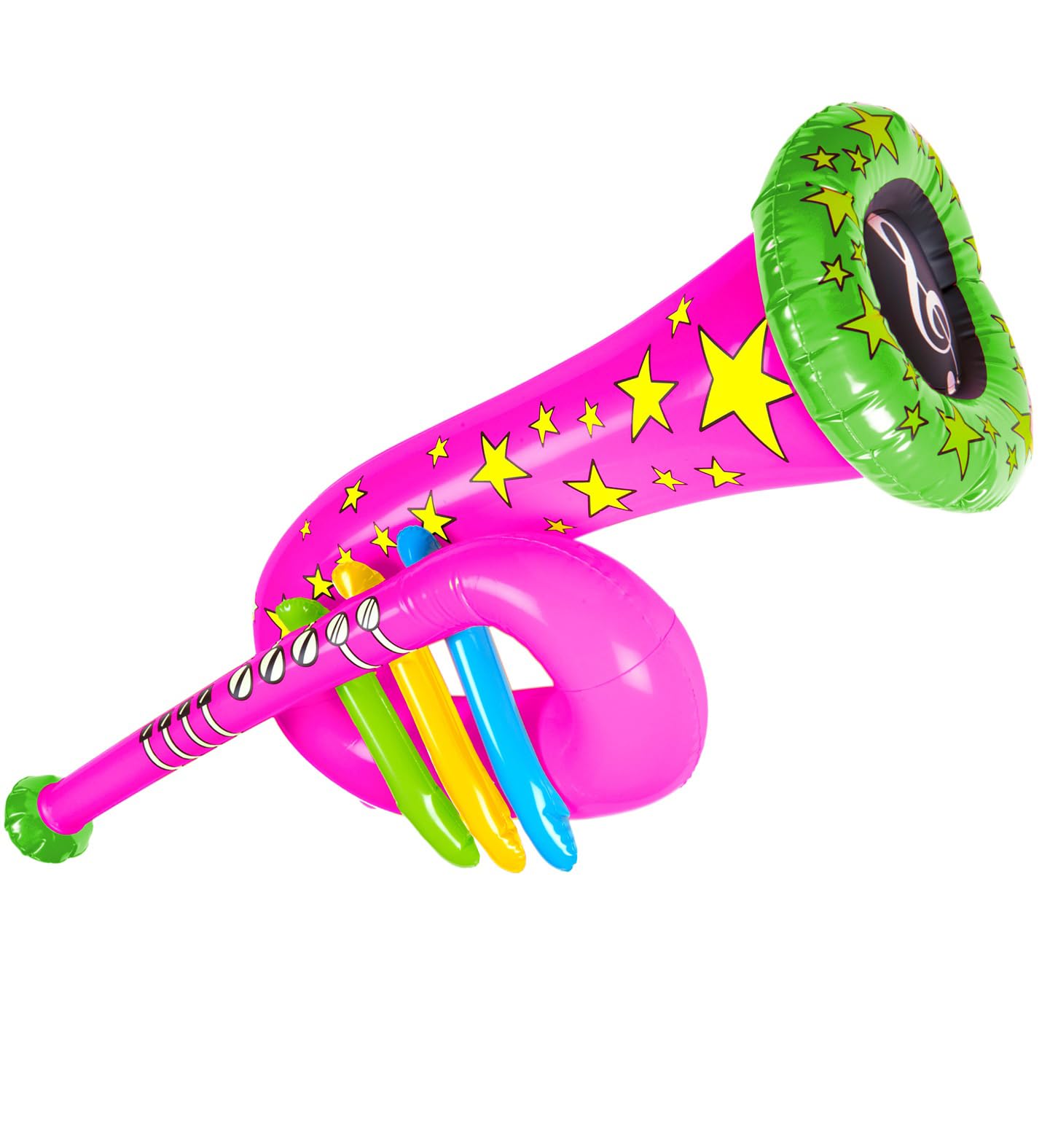 Widmann - Inflatable Tuba 63cm Musical Instrument Circus Clown Costume Accessory, Pink