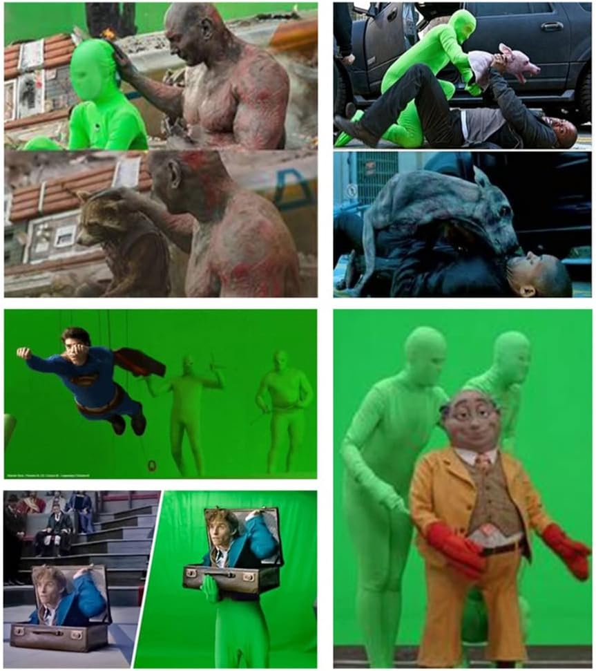 Photography Green Chromakey Bodysuit Unisex Spandex Stretch Adult Costume Halloween performance costumes