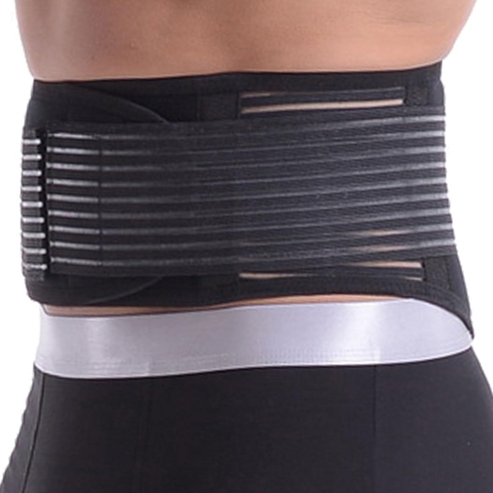 HBBursts Breathable Waist Protector, Ergonomic Back Brace, Lumbar Support Belts For Men And Women, For Sedentariness, Works(Black,Length 39inch)
