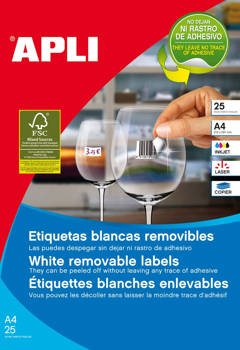 Apli 10314 – Adhesive Labels, 45 x 8 mm