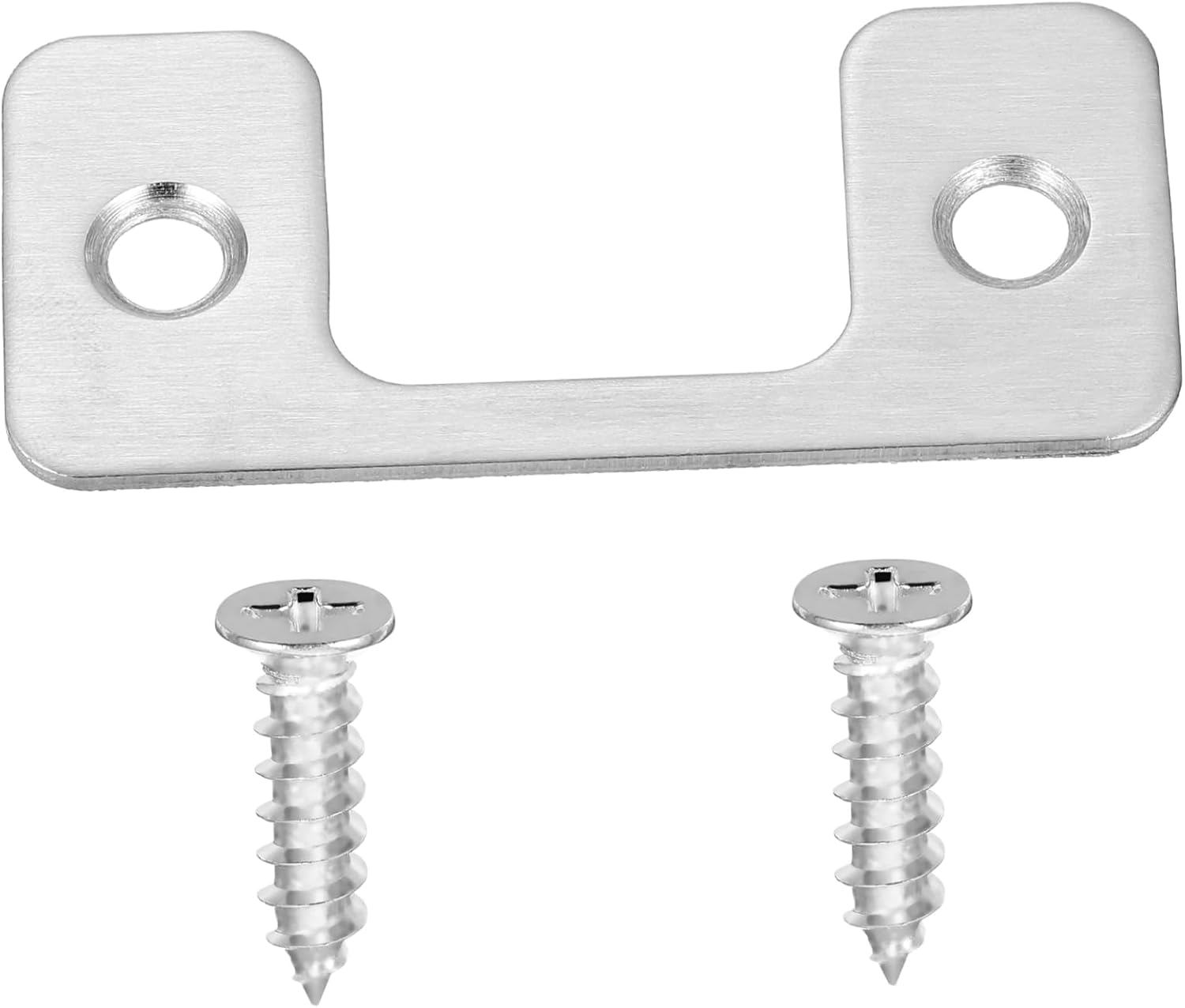 TEHAUX 2pcs Door Security Strike Plate Heavy Duty Latch Guard for Enhanced Fit for Various Door Models Simple Installation Elegant Design