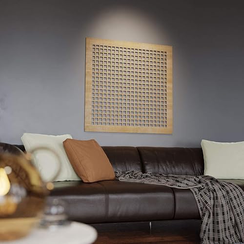 Miniatura 6 de 7 38"W X 7 38"H Extra Pequeña Manchester Decorativos Paneles De Pared De Madera Calado, Cereza