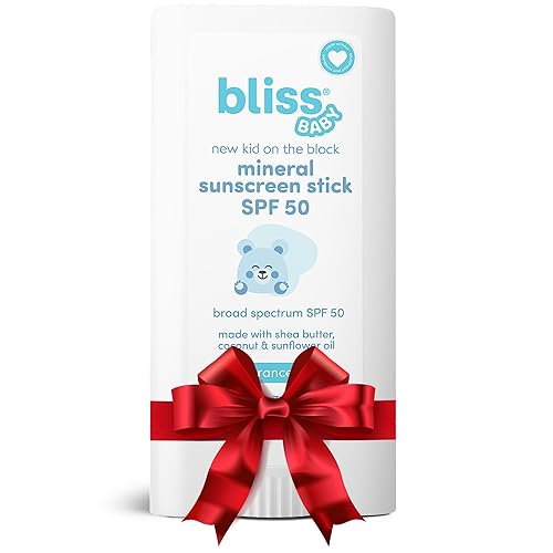 Bliss Protector solar facial mineral para bebé, SPF 50, óxido de zinc natural, sin perfume, hipoalergénico y probado por Dermat, resistente al agua,