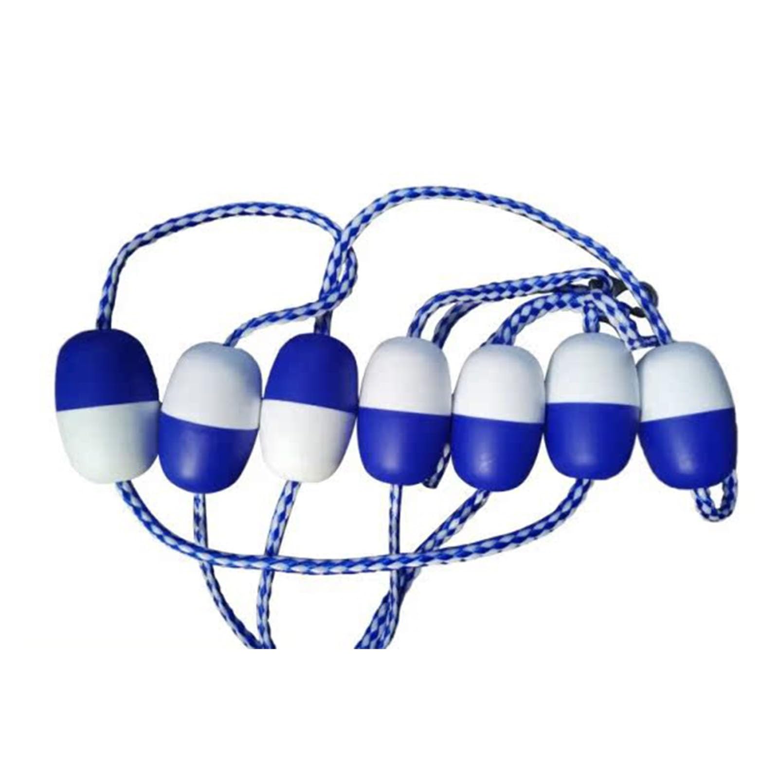 GJMSSMY Pool Safety Divider Lane Line,30ft-60ft Pre-Installed Divider Buoy with Hook for Swim Club Shallow Deep Water Area(Blue,18m/60ft)