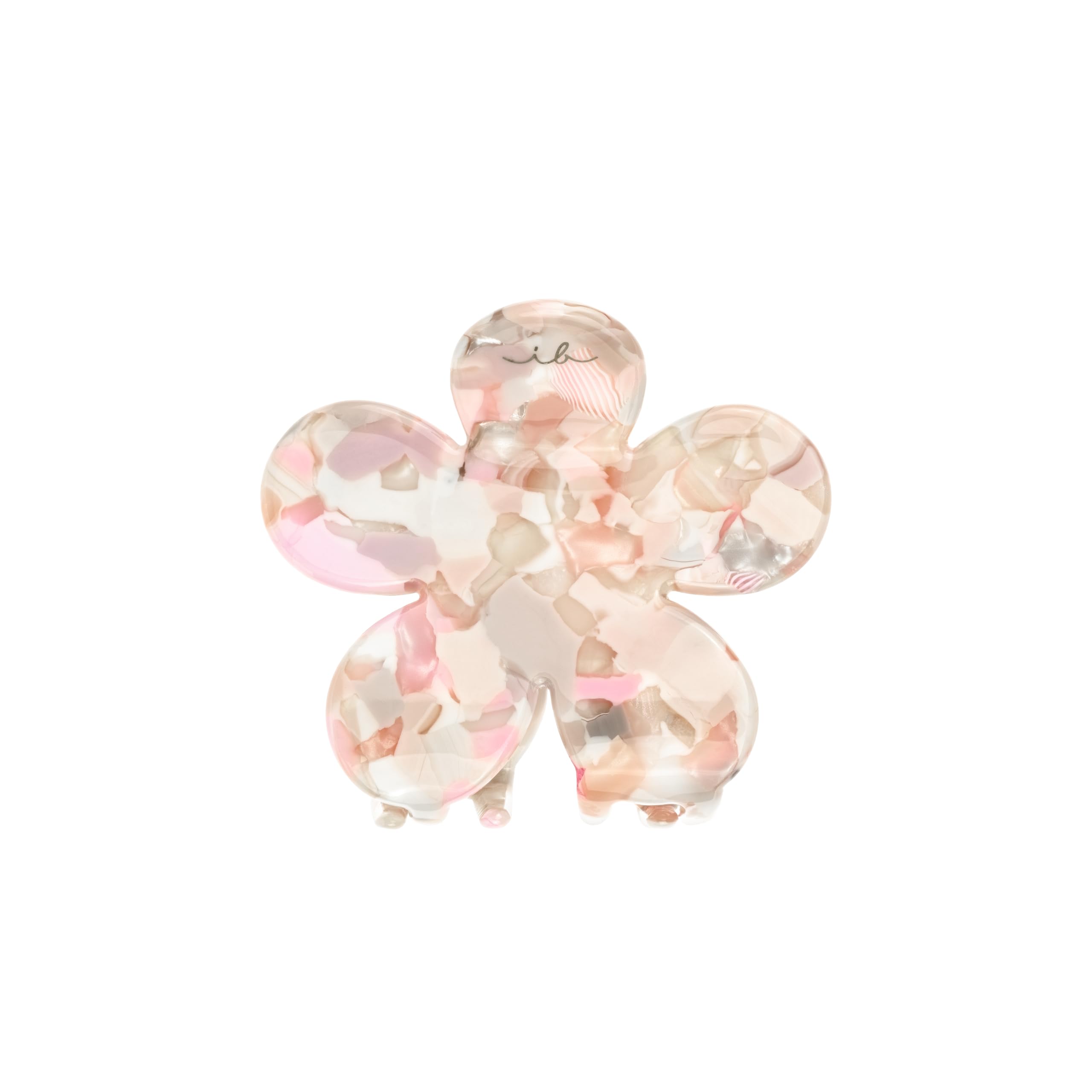 invisibobble - CLIPSTAR M Oasis Refreshed Bloom – 2-częściowy zestaw spinek do włosów – 1 x kształt kwiatu i 1 x klasyczne wzornictwo w delikatnych odcieniach beżu i różu – modny wygląd, bezpieczne