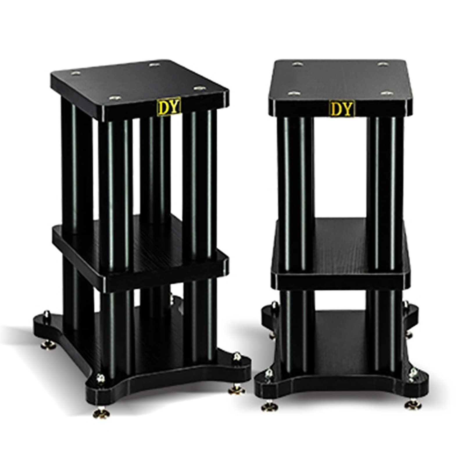 Supports d'enceintes en acier 304 avec pieds anti-chocs pour une acoustique pure
