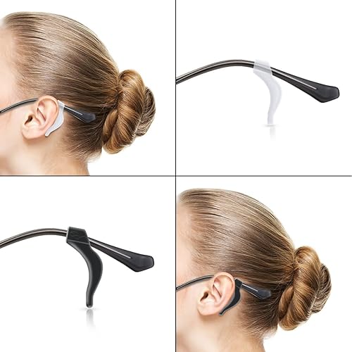 Miniatura 6 de 14 pares de ganchos para las orejas, correa para gafas, agarre de silicona para gafas, soporte antideslizante para gafas, ganchos de seguridad para