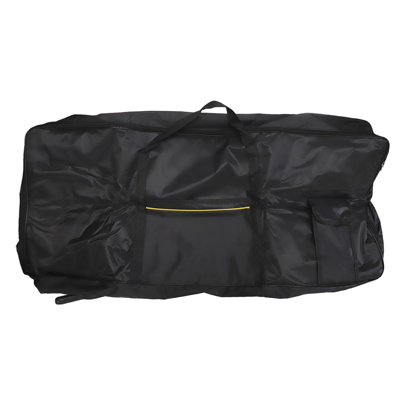 Lecreatekit Borsa per organi elettronici, custodia per tastiera a 61 tasti con doppie tasche, copertura in tessuto Oxford impermeabile per musica da viaggio