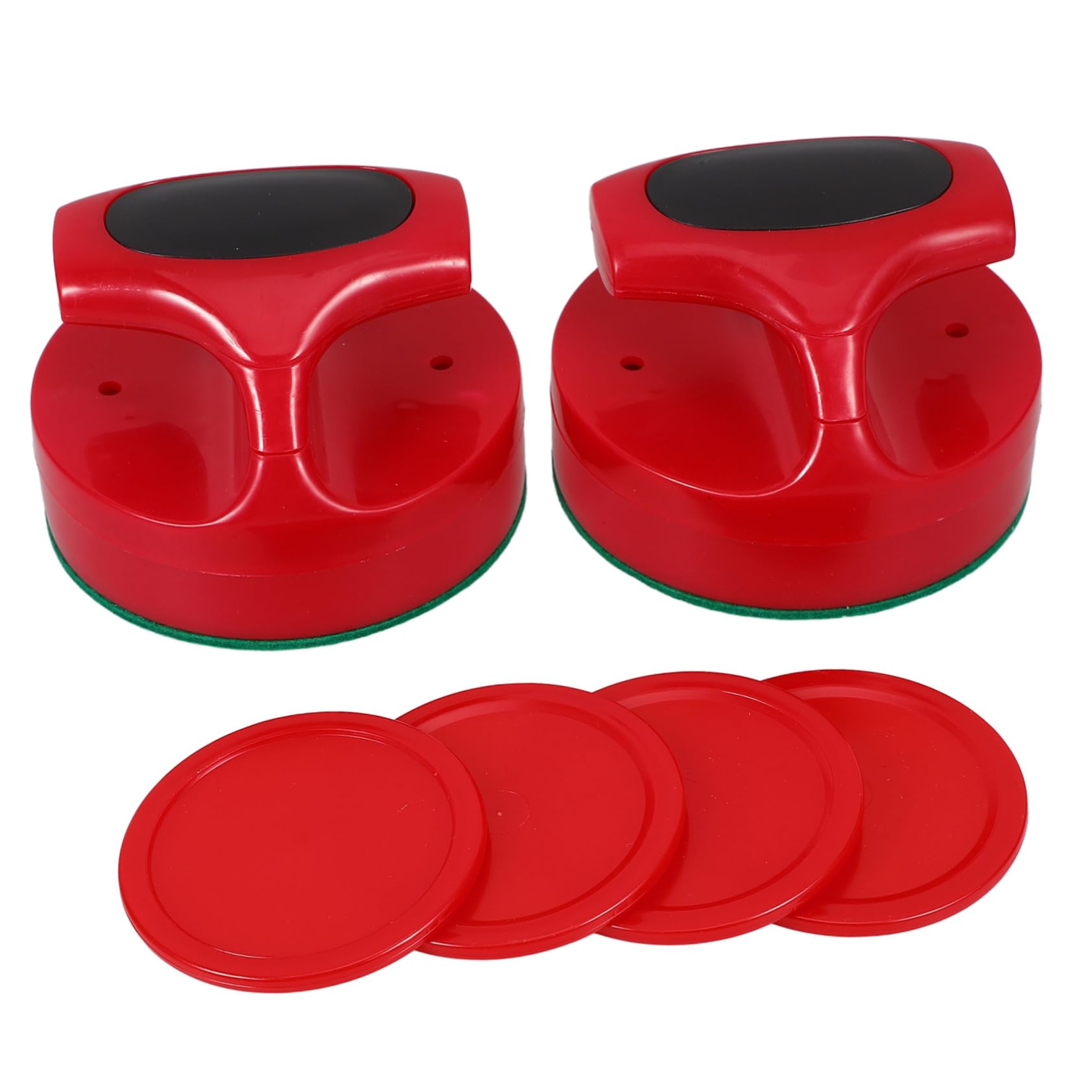 Ensemble De Hockey sur Air Pousseurs De Hockey Rondelles Et Pagaies De Pagaies De sur Air Mini Rondelles De sur Flanelle Rouge