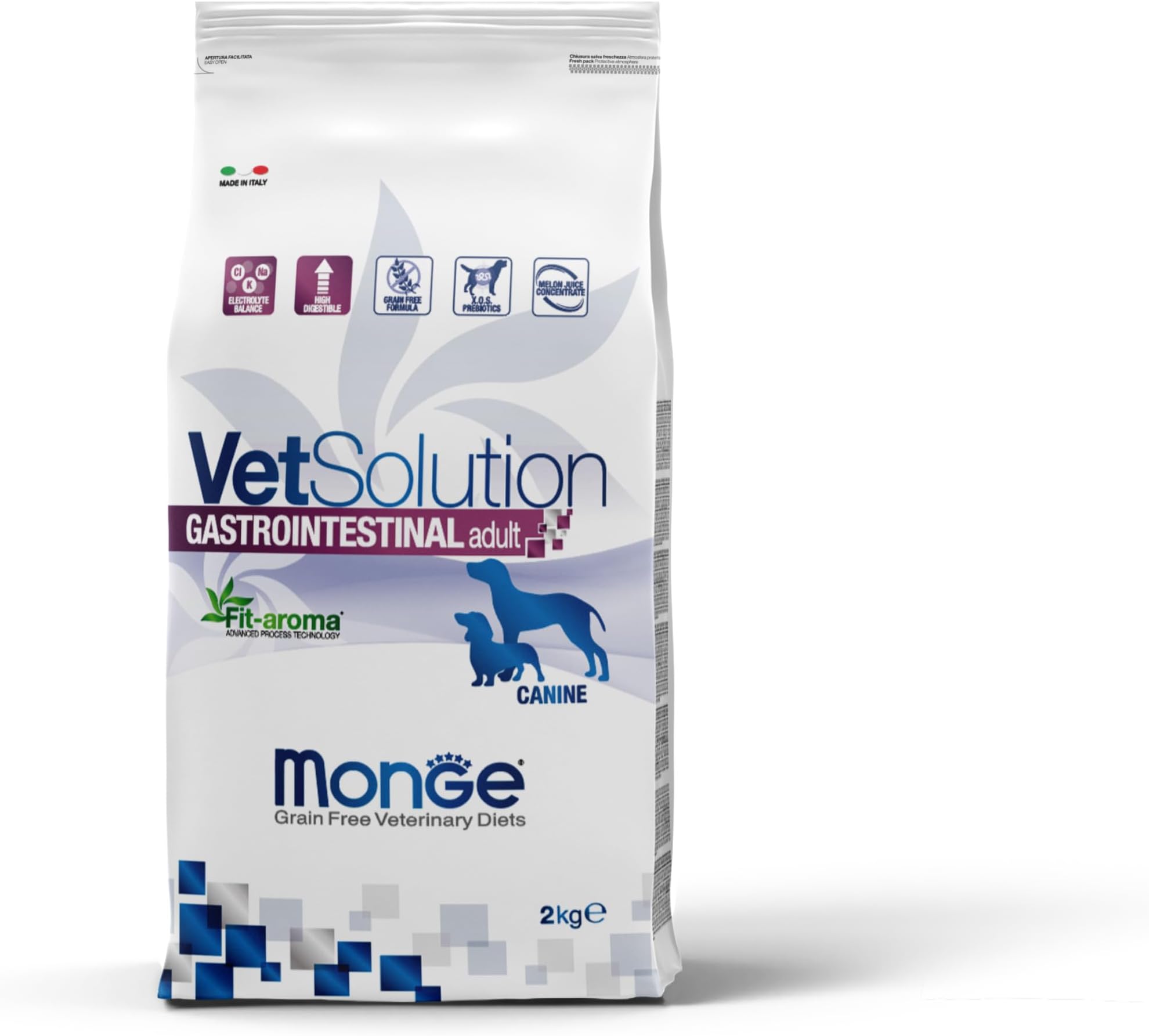 Vet Solution GASTROINTESTINAL Canine Adult 2kg (Dietetic Food for Dogs Reduction of intestinal absorptive Disorders)