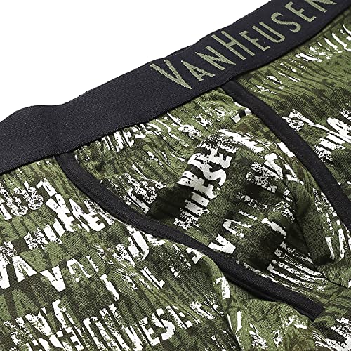 Image of Van Heusen Men's Cotton Trunk - Pack of 1 | Contoured pouch for support | Antibacterial Briefs | Sweat Absorbant | Moistue Wicking | Breathable Everyday Underwear | Long Lasting Color| Fun Prints | Style 10051