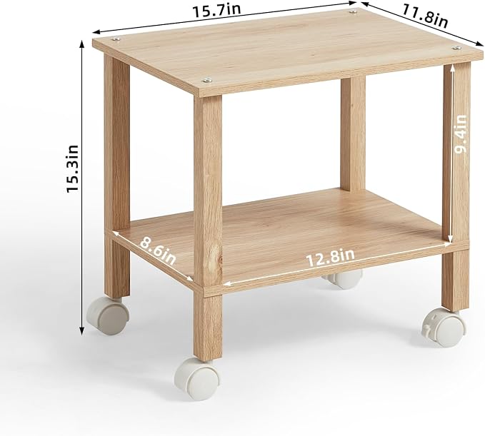 Soporte para Impresora con Ruedas y Almacenamiento miniatura 3