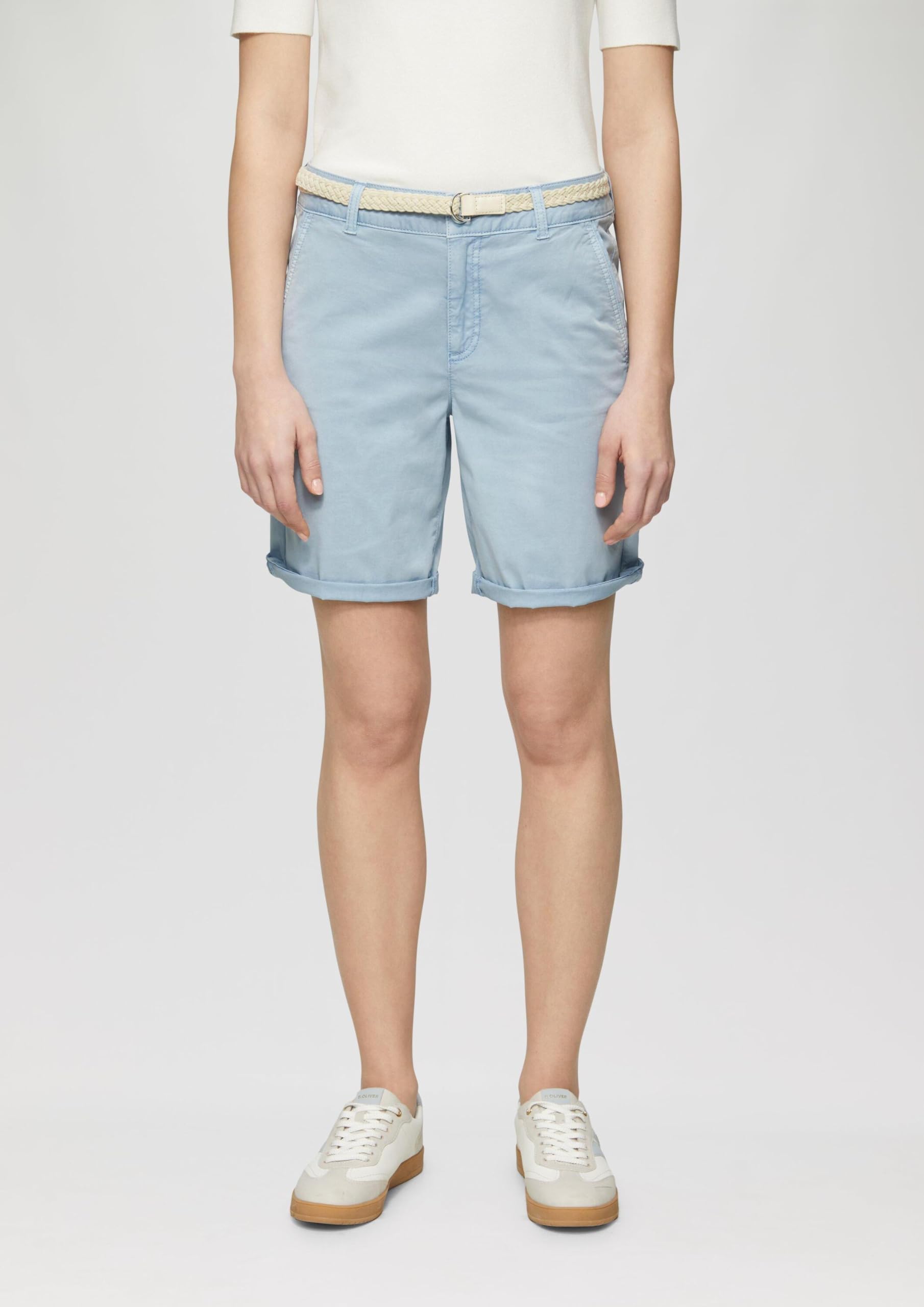 s.Oliver 2161341 - Chino bermudy z paskiem Kobiety