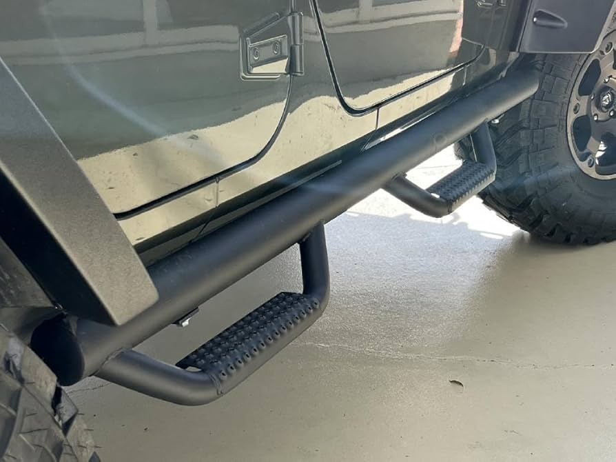 JKラングラー用サイドステップ スチール製穴あきデザイン 楽天 JKラングラー用サイドステップ スチール製穴あきデザイン 楽天