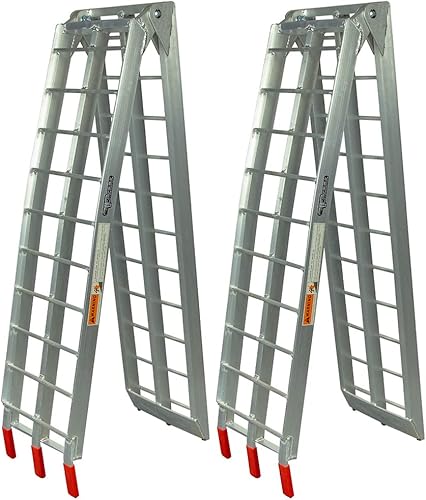 Miniatura 6 de Pit Posse PP2755 rampa de carga plegable para motocicleta aluminio 89 motocross peso nominal 750 libras