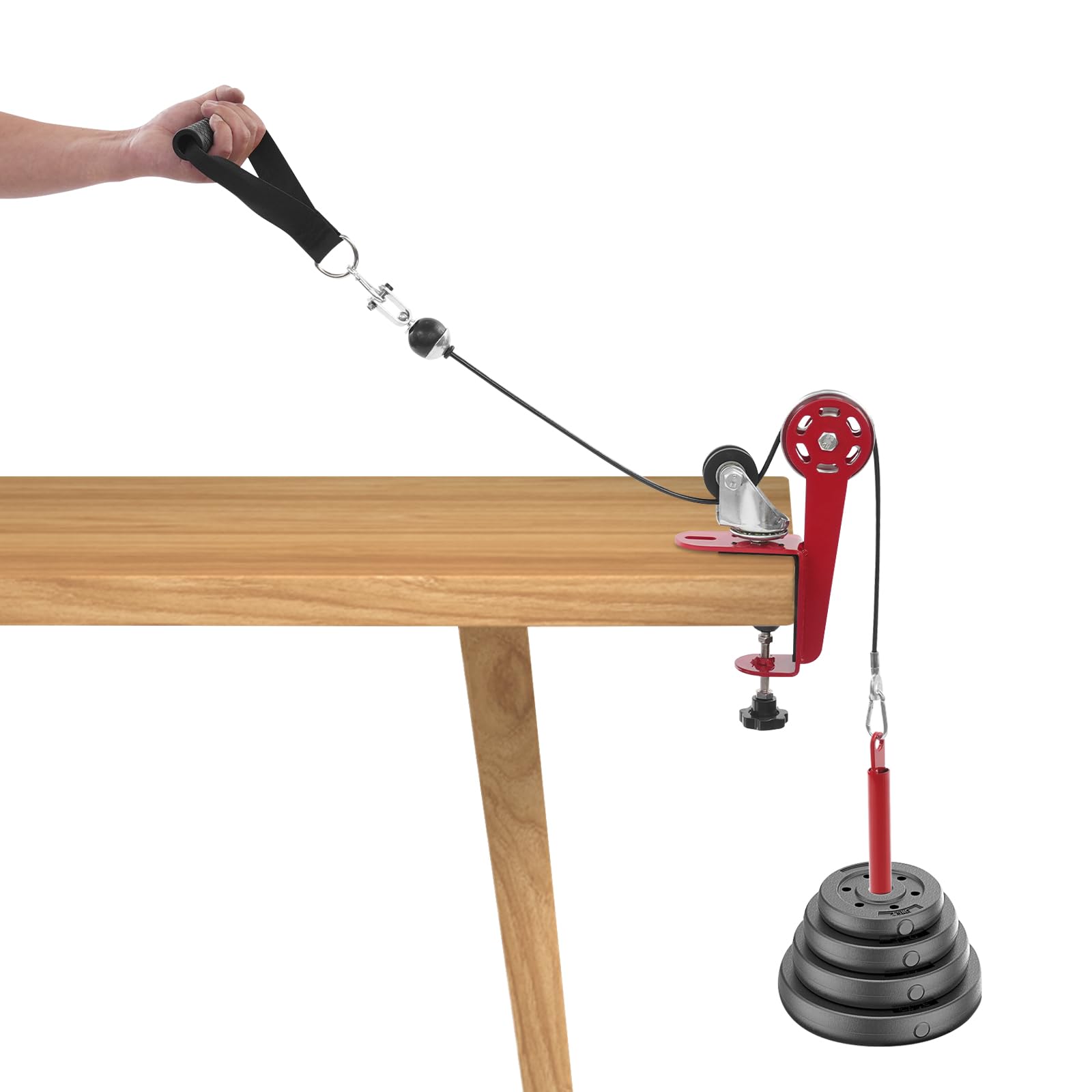 Système de Poulie de Bras de Fer Professionnel pour Entraînement sur Table, système de poulie pour entraîner Les Bras pour Musculation des Poignets