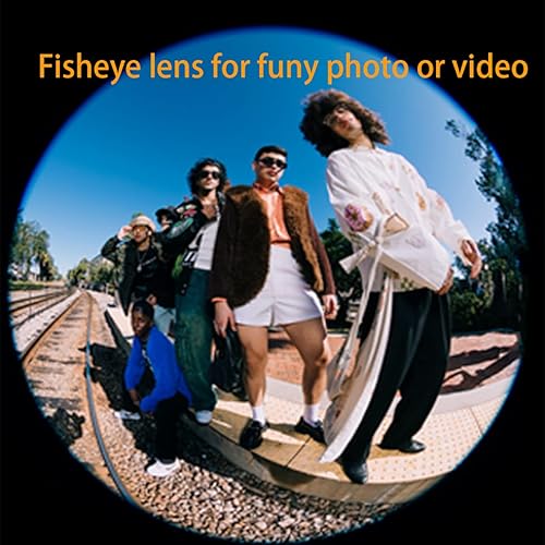 Miniatura 4 de Fisheye Lens - Kit de lente de cámara de teléfono para iPhone 14 13 12 11 X XS Xr Se 8 Pro Max Mini Samsung La mayoría de los teléfonos con clip