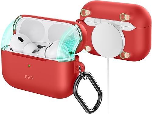 Miniatura 17 de ESR Funda para AirPods Pro 2 Case, Compatible con Airpods Pro Case de 2ª/1ª Generación (2023/2022/2019), Compatible con MagSafe, Cubierta de A- azul
