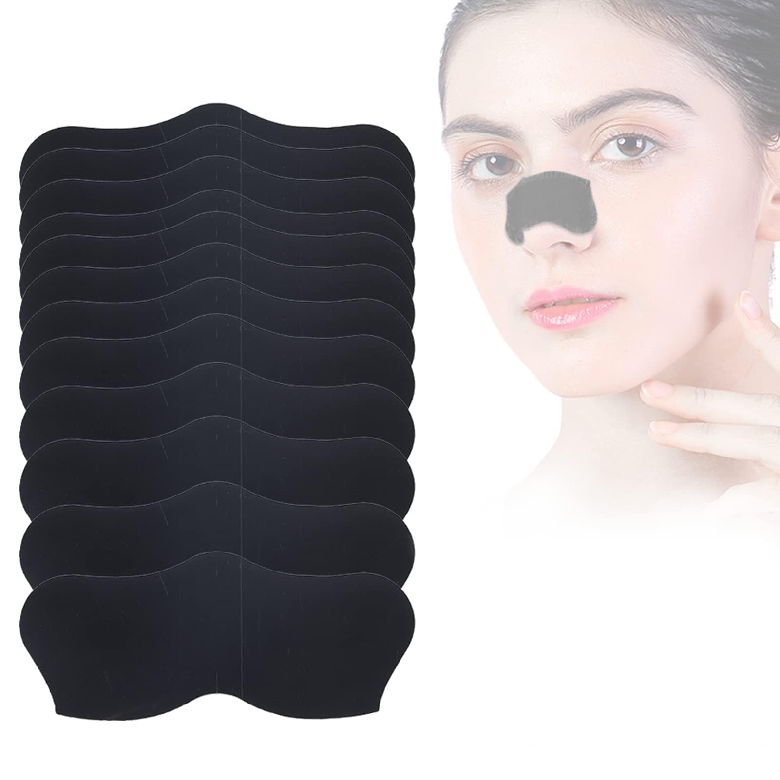 Khazna30pcs Blackhead Nose Patchs Nose Acne Remover Strips Deep Cleansing Nose Pore Stickers for Use on Nose, Forehead and Chin