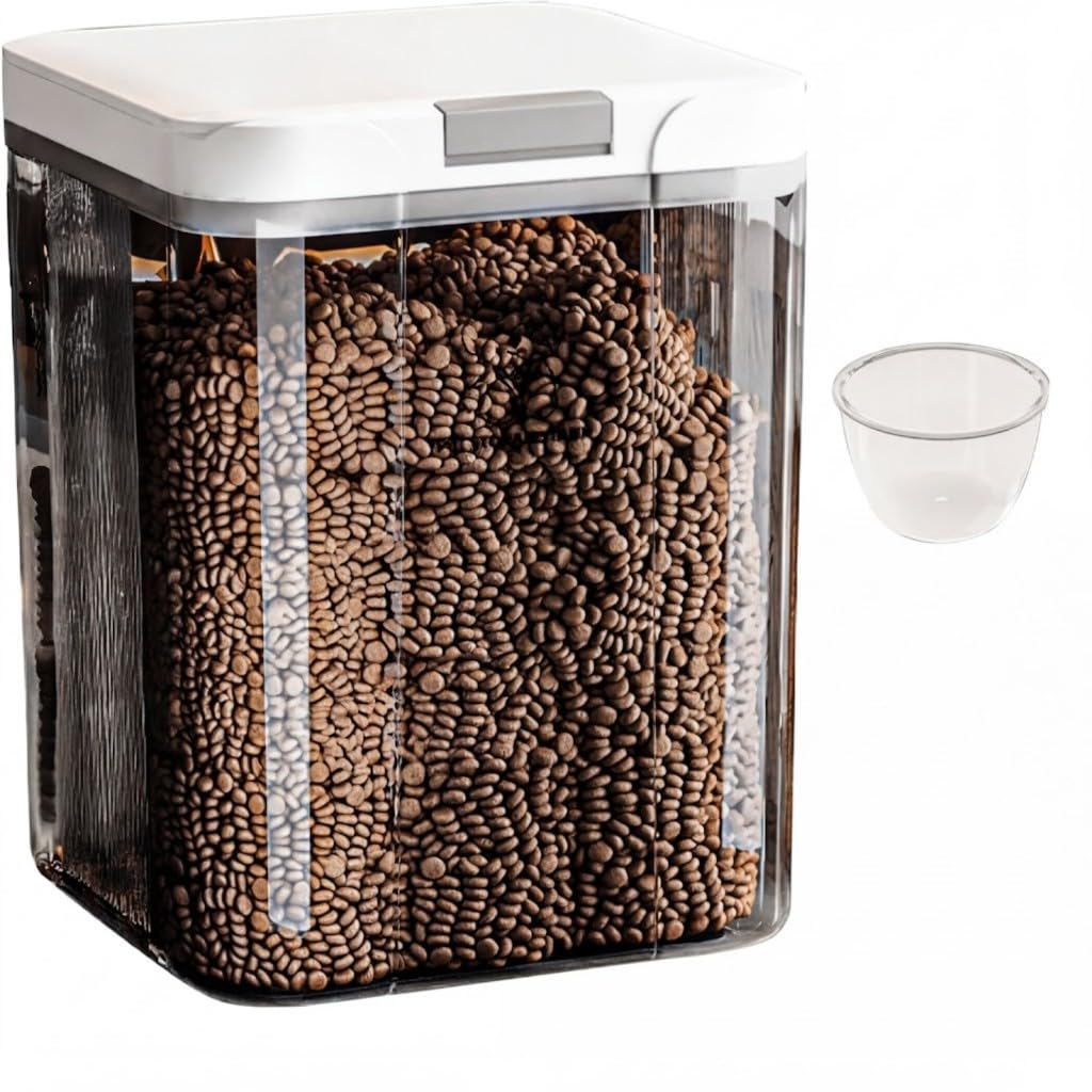 Pet Food Storage Bucket -Proof Freshness Lock Container Food-Grade Large Capacity Bin for Cat Dog Dry Kibble Holder