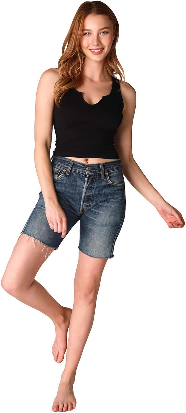 NIKIBIKI Women Seamless Notch Neck Tank Top, Made in U.S.A, One Size - Image 4